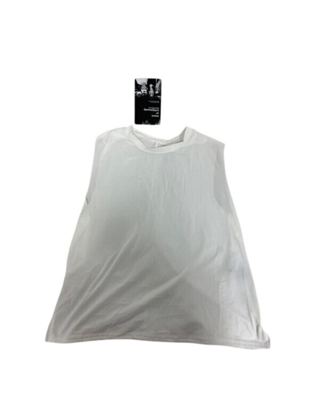 Good HYOUman White Cropped Muscle Tank